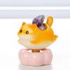 Rotating Cat Figurine Bring Good Luck Healing Stone Holder Stress Relief Desk Toy Home Office Desktop Kitten Decoration