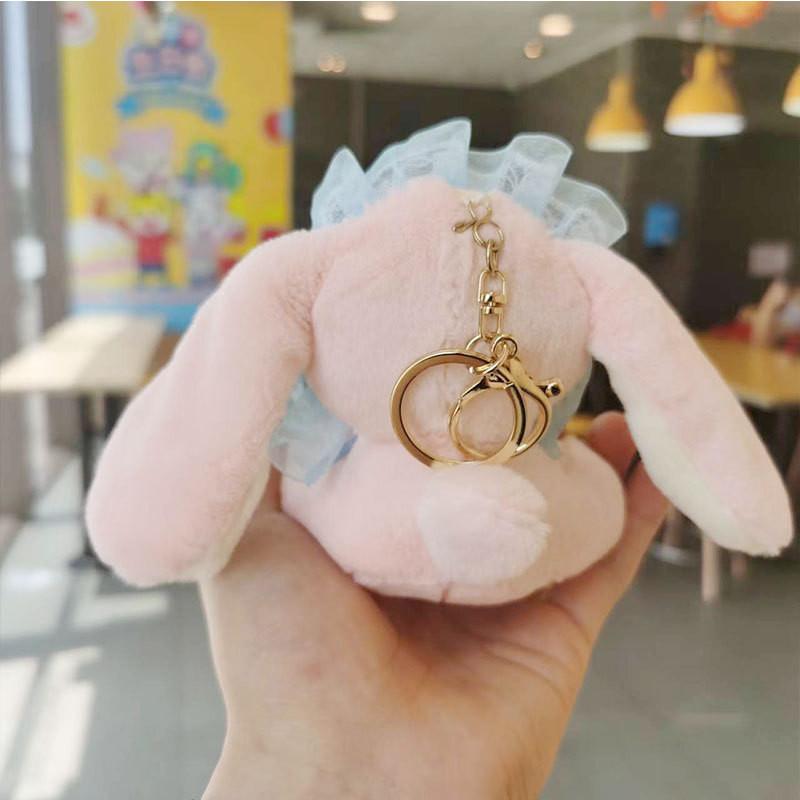 Adorable Plush Bunny Keychain Doll Cute Cotton Toy Couple Gift Soft Stuffed Animal