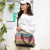 Kvky Retro Canvas Large Crossbody Bag With Patchwork Pattern For Street Style Outfits