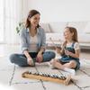 Glockenspiel Xylophone, 27 Notes, Professional Xylophone Percussion Instrument, with Metal Keys, Includes 4 Mallets, Carrying Bag, Beginner Musical
