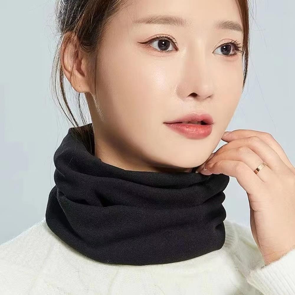 Fashion Soft Velvet Neck Warmer Women Men Sports Face Neck Cover Winter Skating Running Hiking Scarves Thickened Warm Tube Scarf