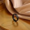 Hip-Hop Punk Titanium Steel Ring Men, Stainless Steel Roman Numerals Ring, Versatile Couple Ring