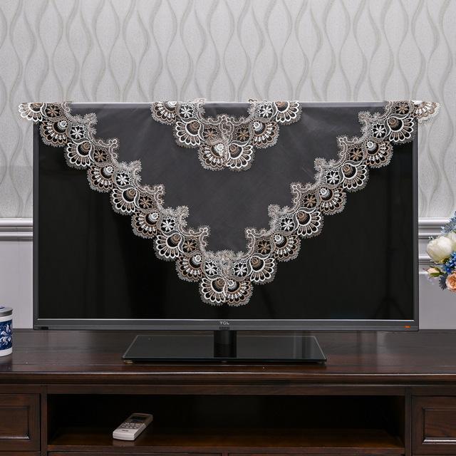 Tablecloth Square Table Cloth Yarn Embroidery Lace Table Cloths For Computer Table Cover Lcd Tv Towels Table Juppe Dust Cover