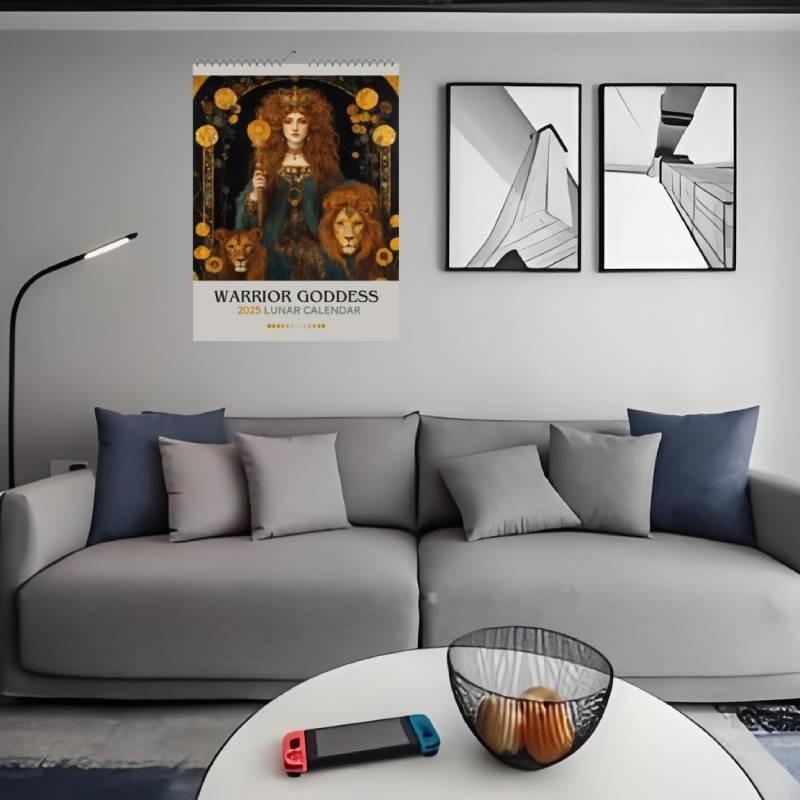 Goddess 2025 Worrior Calendar Fashion Cartoon Restaurant Decoration Calendar