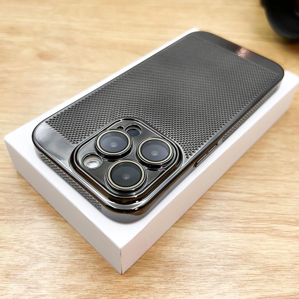 

Роскошный дышащий сетчатый чехол с рассеиванием тепла для iPhone 15 14 13 12 11 Pro Max Plus с ультратонким покрытием, жесткий чехол для ПК for iphone 13 pro