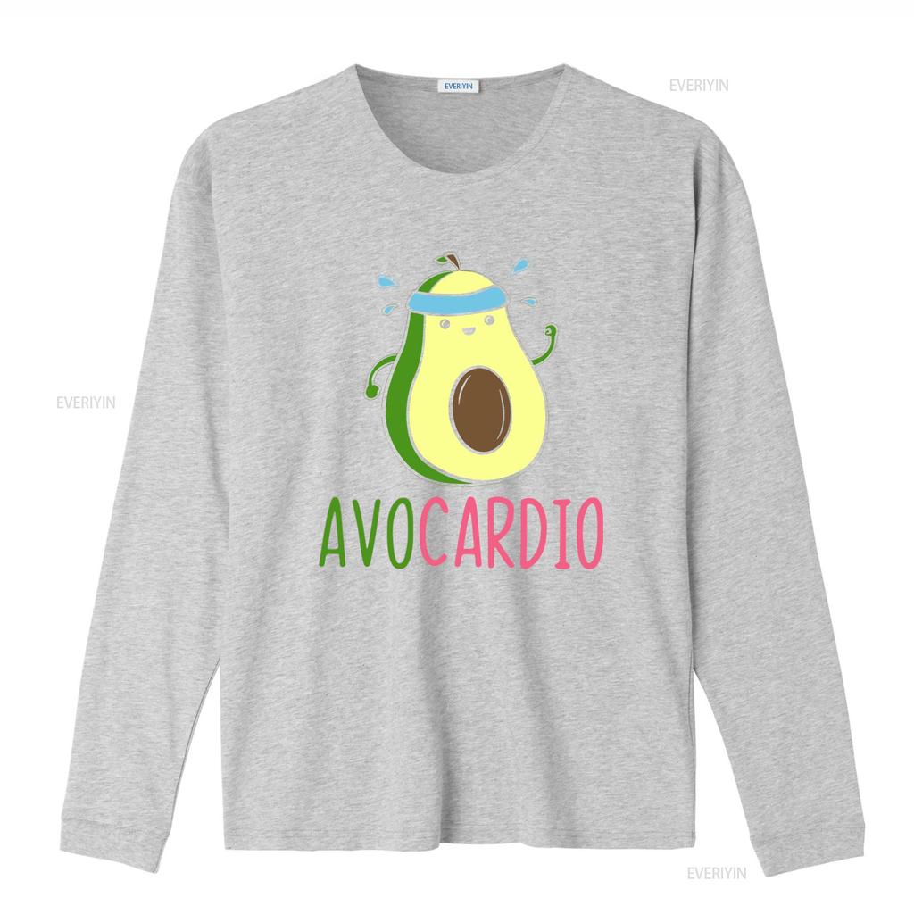 Avocardio Gym Workout Avocado Avo Cardio T Shirt Baggy Boyfriend 2320 Vintage Washed Comfortable Casual Fashion Stylish