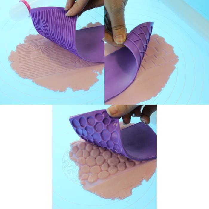 Moules en silicone - kurtzy - texturé - 15x8 cm - compatible congélateur et lave-vaisselle