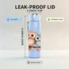 1PC Twin Owl Bird Branch Bust 750ml Color Plastic Sports Water Bottle Leakproof Flip Straw Lid For Sports Office Home Use