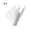 Stainless Steel Bird Spikes - 4 Pack - Anti-pigeon Repellent for Balcony Roofs & Windows