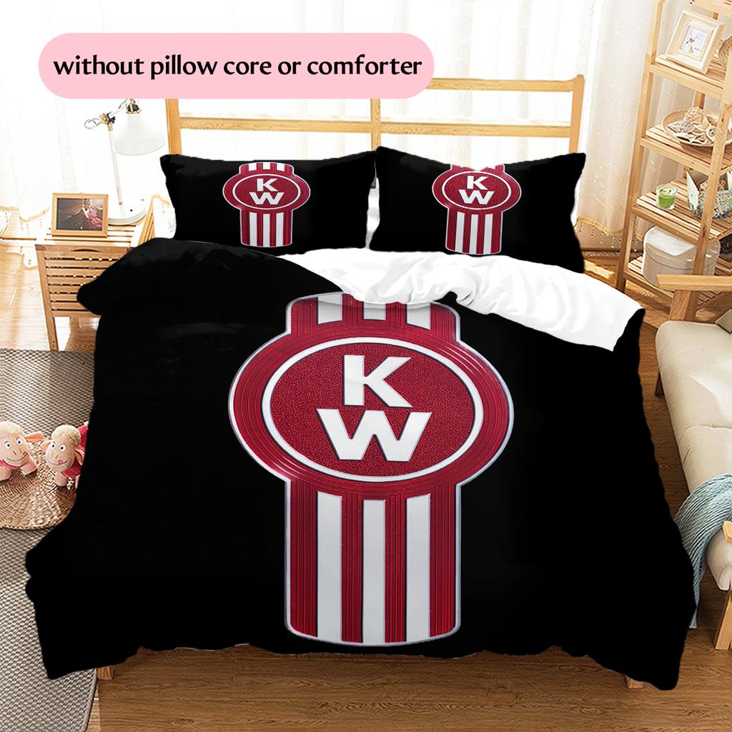 Kenworth Pattern Bedding Home Decoration Birthday Gift (1 * duvet cover + 2 * pillowcase, without core)
