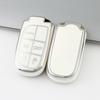 2/3/5 Buttons Silver Edge For Jeep Grand Cherokee Renegade Chrysler 300 Dodge RAM Challenger Journey Car Remote Key Case Cover Accessories