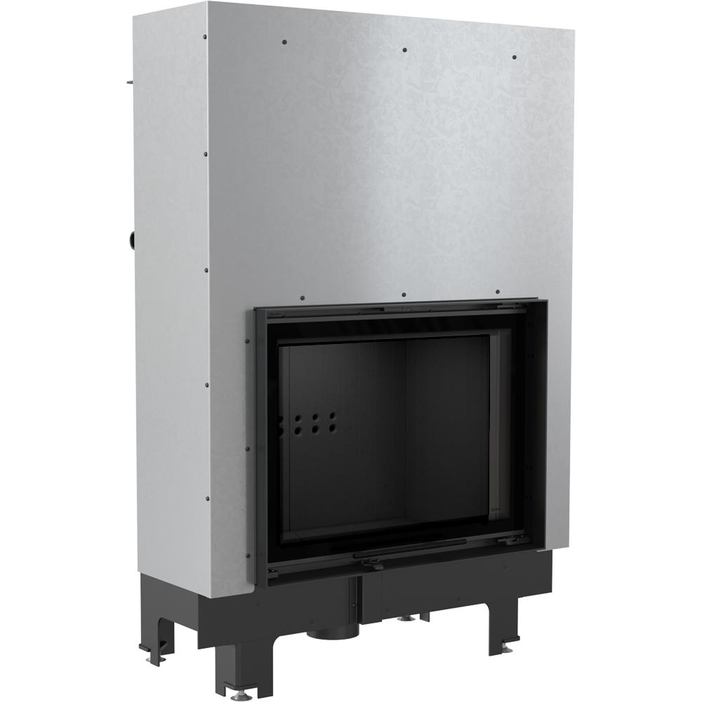 Water heating fireplace KRATKI MBA 17 kW Ø 200 lift-up black thermotec lining