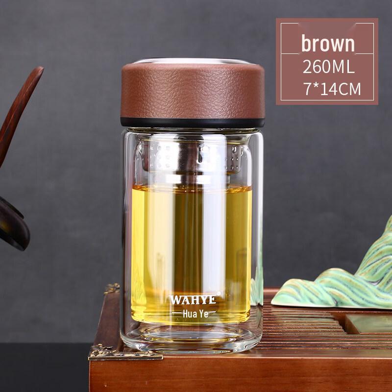 ZISIZ Double-Layer Heat-Resistant Glass Cup