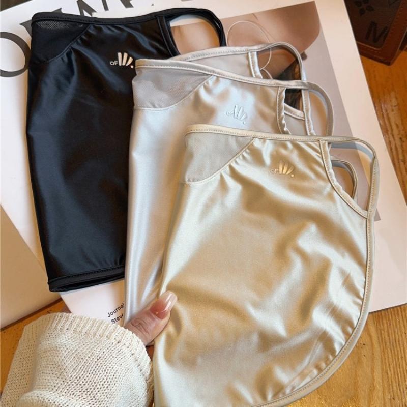 Ice Silk Women Face Mask UV Defense Elegant Neck Cover Lightweight Outdoor Sun Protection for Driving