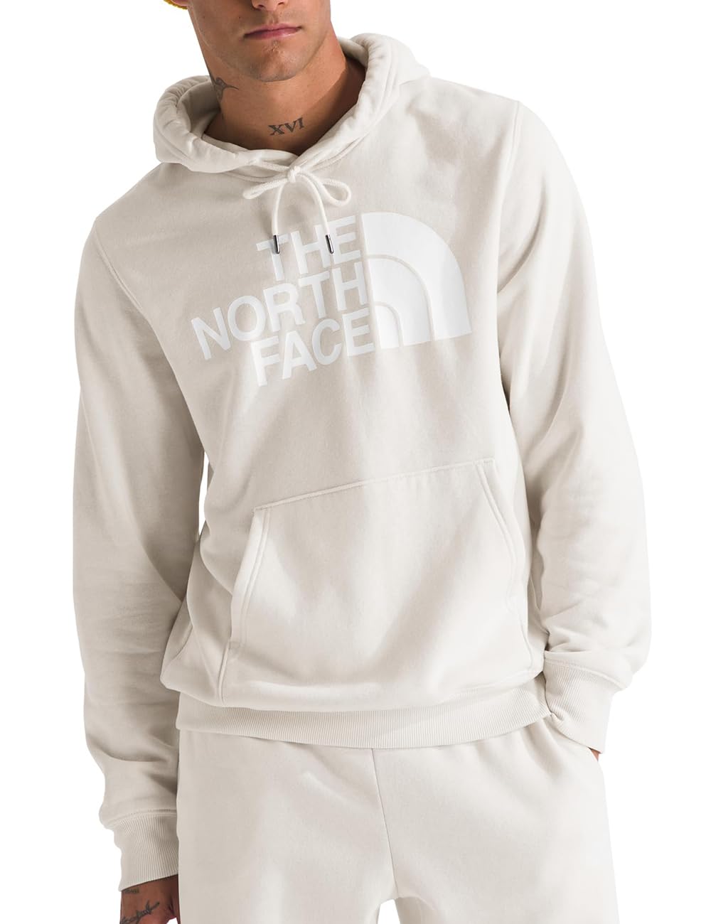 

The North Face Halfdome White Size XL Men s Hoodie, Dune, Off-White, [Used]