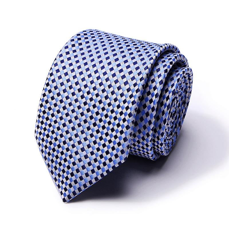 Tie Tie Polyester Silk Tie 8Cm Business Men'S Dress Wedding Studio Tie