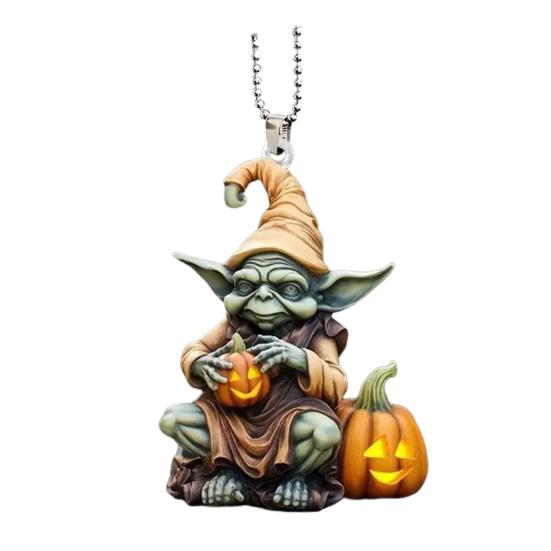 

1/6 шт. Подвеска в виде тыквы с инопланетянином, украшение для автомобиля, стиль праздничной атмосферы Хэллоуина, акриловая подвеска для подвешивания в автомобиль E