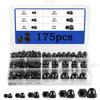 165PCS304 Stainless Steel Cover Nut Set M3M4M5M6M8M10 Integrated Semi-round Cover Nut Box