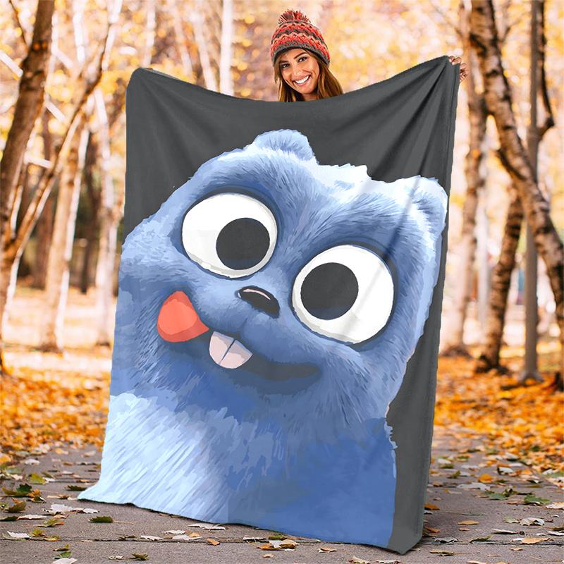 Grizzly & Lemminge Flanelldecke Weich Warm Ganzjahresdecke, Design für Camping, Autoreisen, Wandern Sofa, Bett, Büro Perfektes Geschenk für Partys