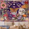 Vintage Bohemian Dreamy Wall Hanging Tapestry Polyester Fiber for Living Room Bedroom Or Dormitory Decor