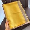 Breathable Wrap Shawl Elegant Border Shawl Lightweight Imitation Silk Scarf  Daily Outfit