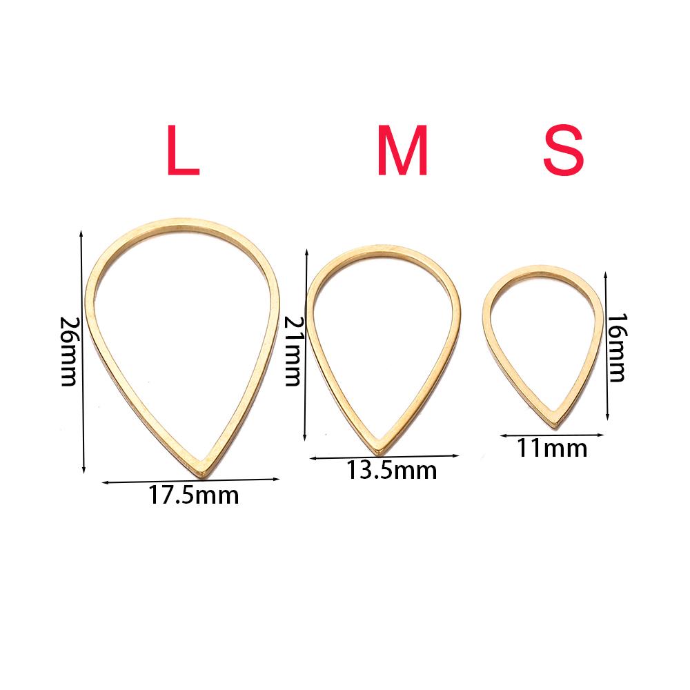 10pcs Stainless Steel Geometric Star Cross Round Frame Earrings Charms Connectors for Necklaces Earrings Jewelry Making Supplies