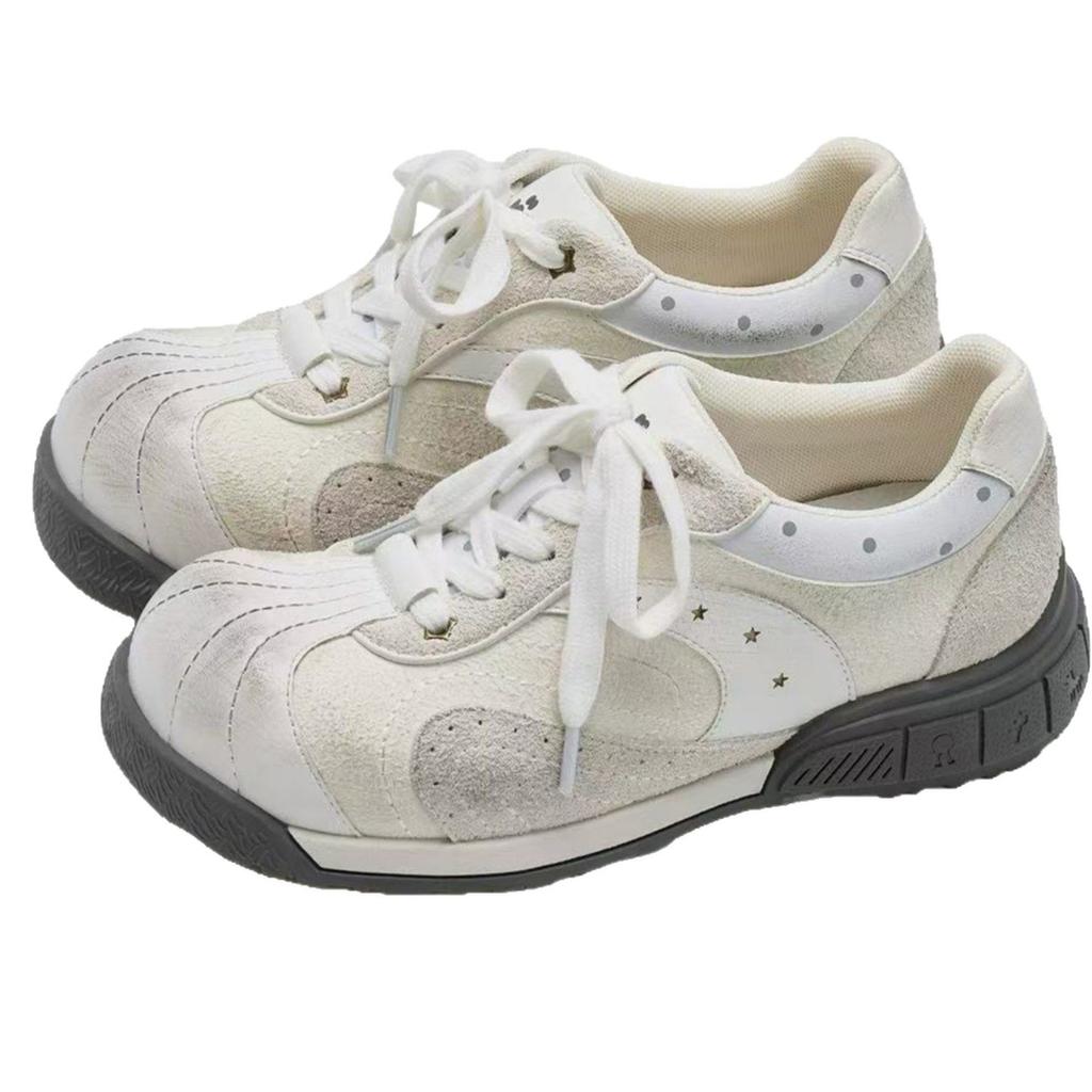 [Fanfuna] Retro Daddy Shoes Women's 2025 Autumn New Big Head Niche Design Comfortable Casual Sneakers