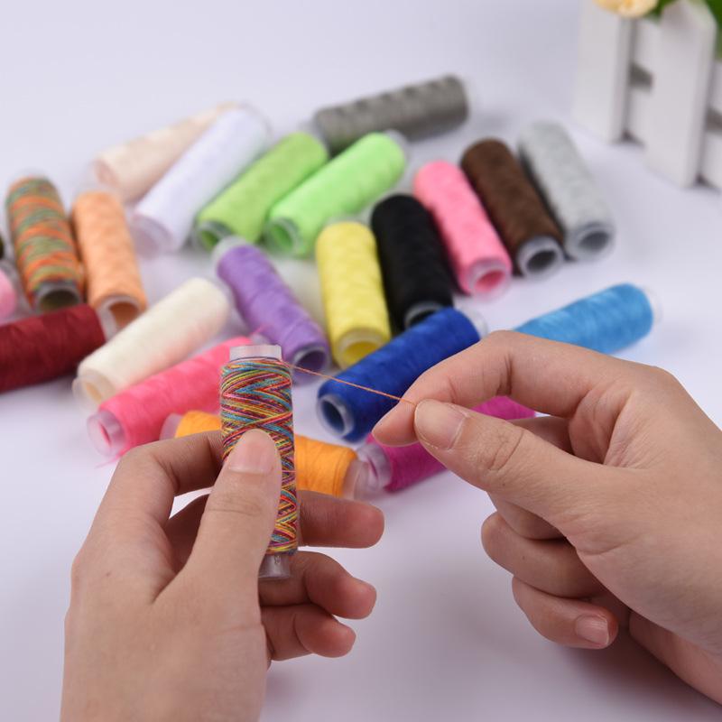 30/38/39 Colors Polyester Machine Embroidery Sewing Threads Hand Sewing Thread Craft Patch Steering Wheel Sewing Supplies Kit