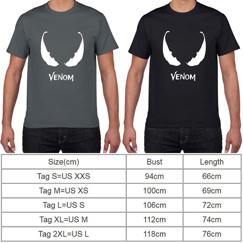 Stylish Comic Venom Spider-man Men Short Sleeve Crew Neck T-shirt For Casual Wear