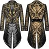 Men's Medieval Steampunk Vampire Tailcoat for Halloween
