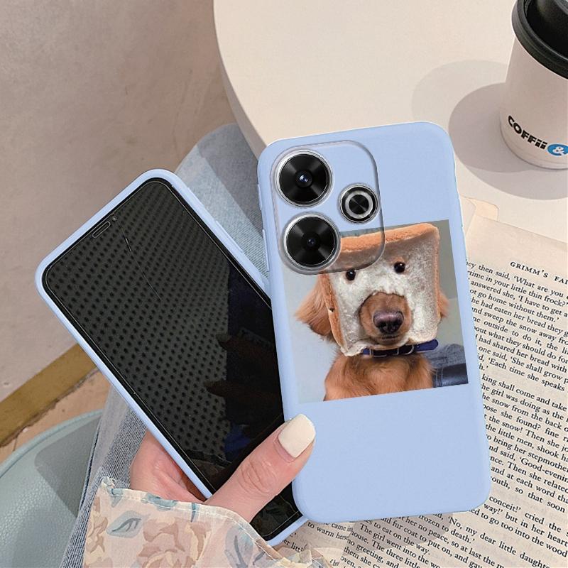 Funny Dog Soft Silicone Case For Redmi Note 13 Pro 13C 14 Poco C65 Samsung A55 M35 S24 Xiaomi iPhone Huawei Honor 200 Realme 9 Camera Shockproof Cover