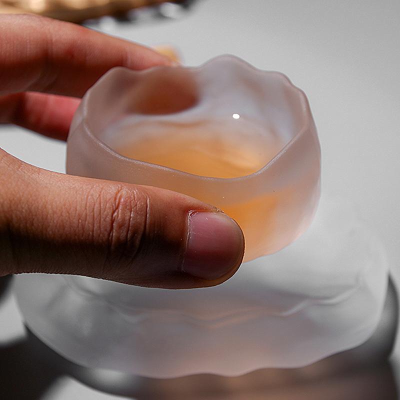 1Pc Japanese Style Glass Cup Tasting Transparent Tea Cups White Wine Cup