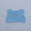 High Neck Sleeveless T-shirt for 10cm-20cm Dolls - Versatile Cotton Plush Fabric