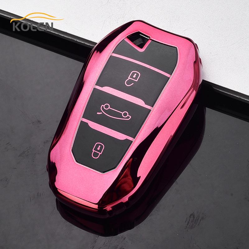 

New Tpu Car Remote Key Case Cover For For Peugeot 208 308 408 508 2008 3008 5008 Citroen C4 C6 C3-Xr Picasso For Ds3 Ds4 Ds5 Ds6