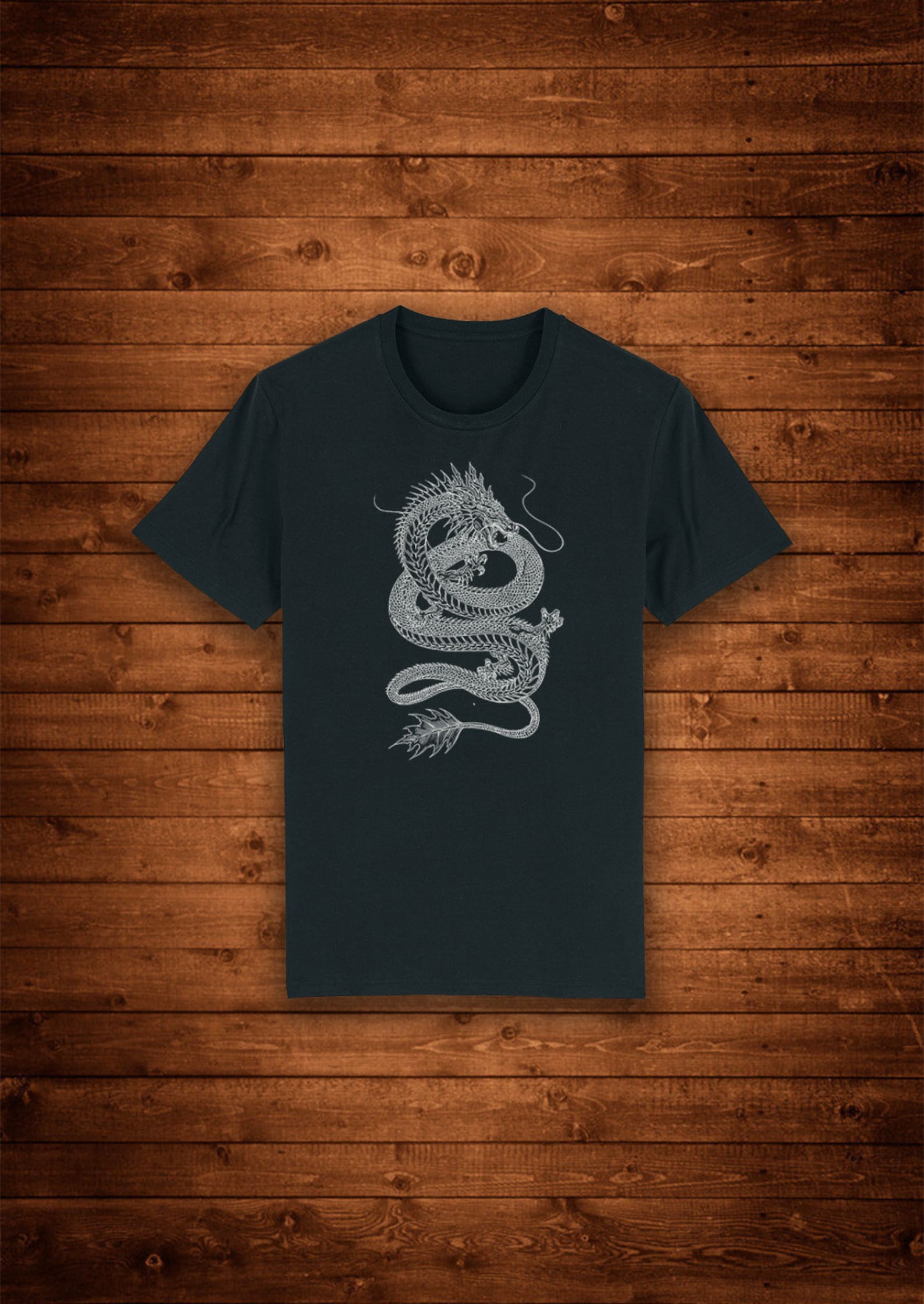 Japanese Dragon Symbol of Power and Wisdom / T shirt Unique Design Street Wear Art Urban Graphic Tees Top S