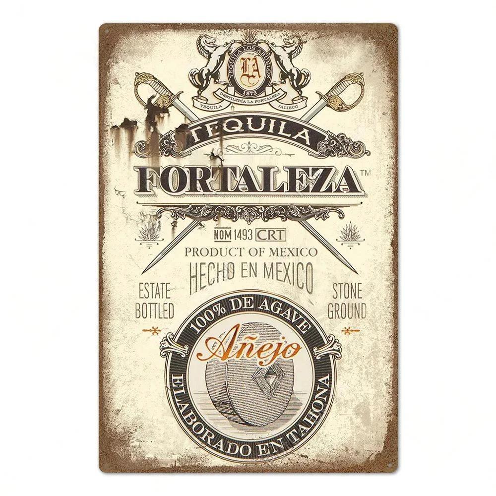 Vintage Tequila Bar Metal Tin Logo Plaque Tin Painting Bar Club Modern Wall Art Home Decoration Board Wall Painting Gift