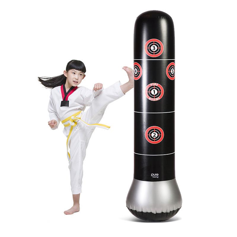 Langlebiger aufblasbarer PVC-Boxsack-Tumbler für Erwachsene & Kinder - Fitness- & Stressabbau-Sandsack-Spielzeug