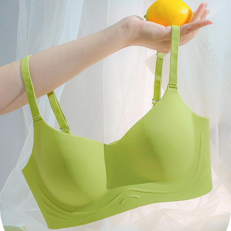 Women's Seamless Bra Thin Cup No Steel Ring One-piece Bra Women Gather Collect Bras
