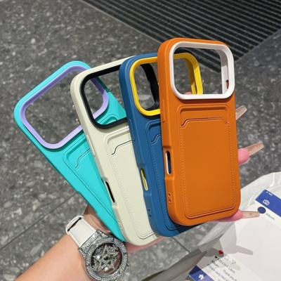 Luxus-Silikon-Kartensteckplatz-Geldbörse Handyhülle Für iPhone 17 Air 16 15 14 13 12 11 Pro Max Stoßfest Matt Hautfreundlich Weiche Hülle