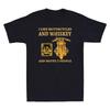 I Like Motorcycles And Whiskey  Maybe 3 People Funny Unisexs Short Sleeve Tshirt