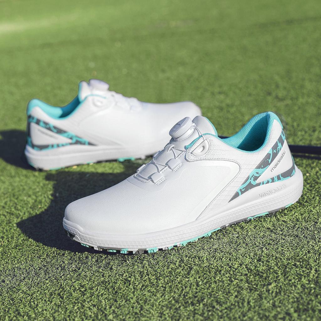 Amazon popular men's and women's outdoor golf shoes rotating buckle casual shoes lightweight breathable travel shoes