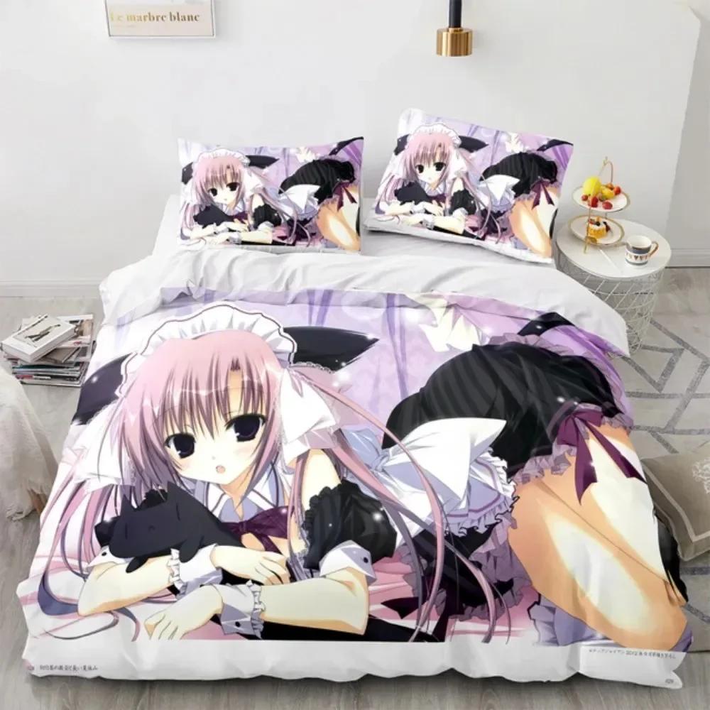 Kotori Itsuka Cosplay Anime Date A Live Costume 3D Duvet Cover Bedding Set Comforter Linen Pillowcases Home Decor Single Queen