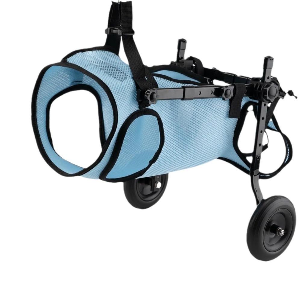 Adjustable Pet Wheelchair Cart Comfortable Rehabilitation Walking Assistant Outdoor Use