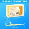 50Pcs/Box Colorful Fruit Flavor Dental Floss Pick Teeth Cleaner With Storage Box Double Line High Tensile Force Teeth Stick