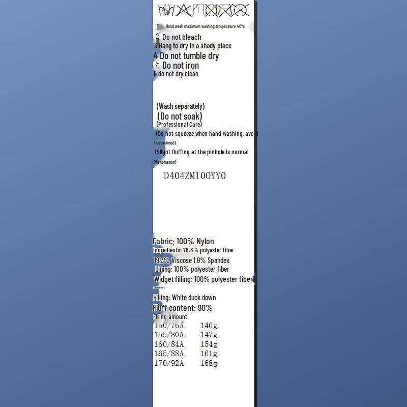 Sancai 2025 Winter Loose Fit 90% White Duck Down Puffer Jacket