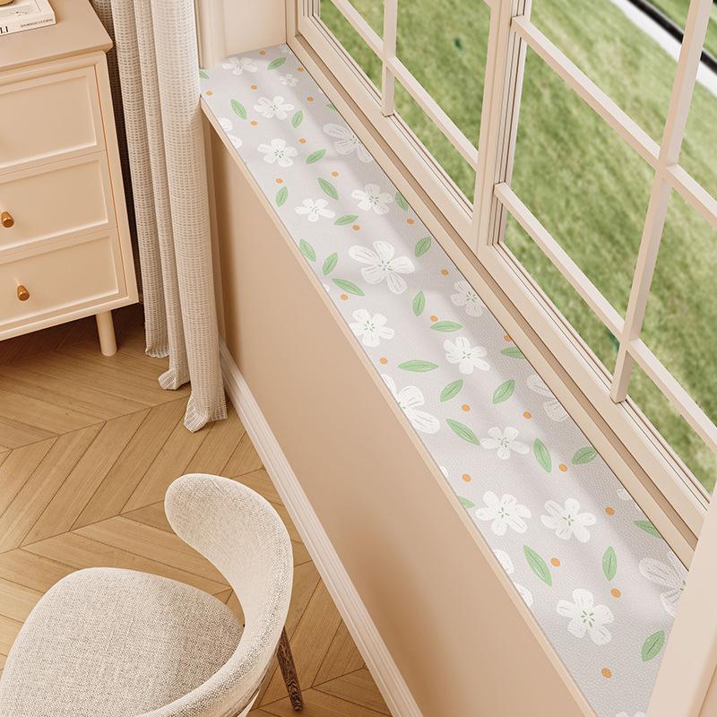 Bardzo Wąska Podkładka na Parapet Wodoodporna Podkładka Ochronna Przed Kurzem Podkładka Ochronna Ochrona Przed Słońcem Miękka Bez Diatomowa Zmywalna Podkładka na Parapet