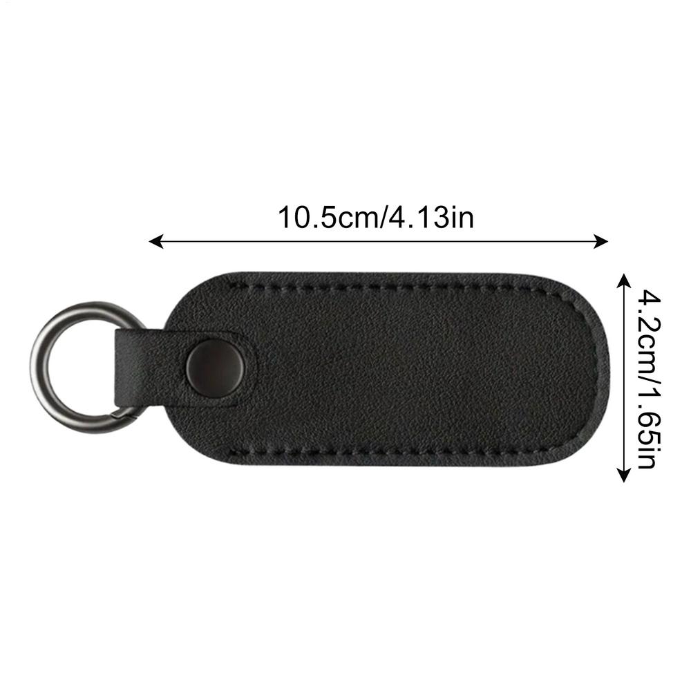 PU Leather USB Storage Protective Cover Keyring USB Flash Drive Cover Anti-loss Car Keychain Case For USB Shield Card Sleeve