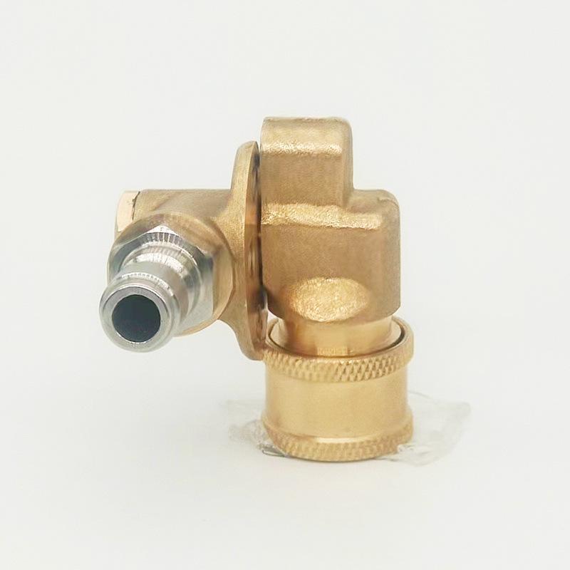 4500 Psi Pressure Washer Pivoting Coupler 1/4 Inch Quick Connect Adaptor Gutter Cleaning Attachment