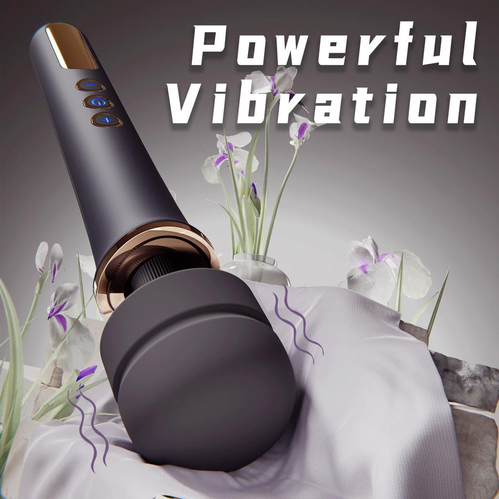 Vibrating AV Wand with 10 Modes Powerful Vibrating Massager Clitoral Stimulator G-Spot Vaginal Massager Female Adult Erotic Products