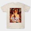 Ready or Not Grace Grafik Unisex T-Shirt Unisex Rundhals Baumwolle Kurzarm Y2k Oversized Mode Beliebt Vintage Horror T-Shirt